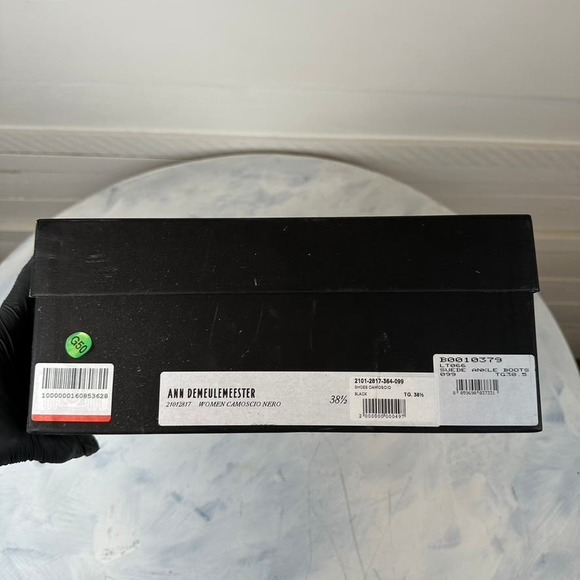Suede Leather Boots/Heels Black Ann Demeulemeester - Picture 10 of 10